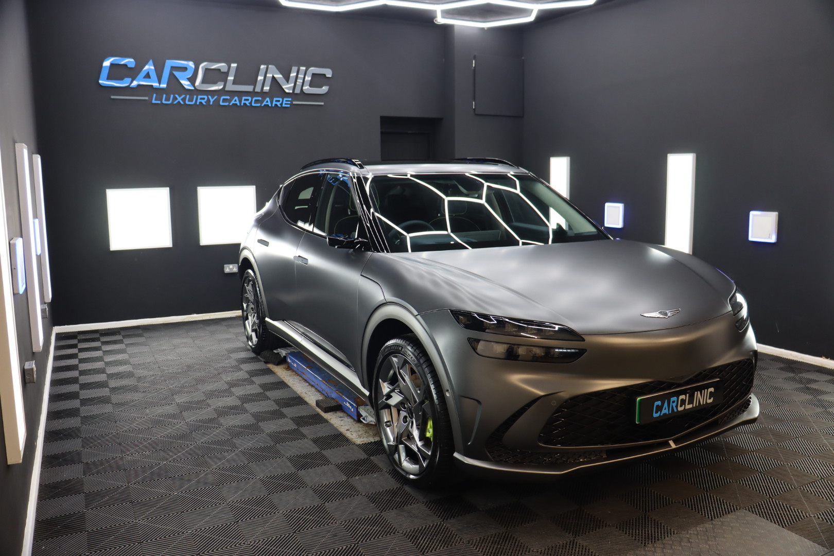 XPEL Paint Protection Film (PPF) Close up after XPEL Paint Protection Film (PPF) has been applied to this BMW